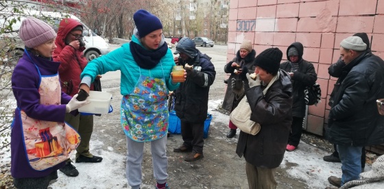 В Омске открыли пункт кормления нуждающихся