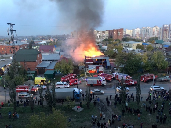В Омске произошел серьезный пожар 