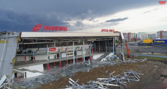 «Арена Омск» накануне была разрушена