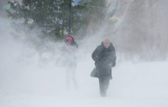 Сильная метель со снегопадом ожидается в Омске