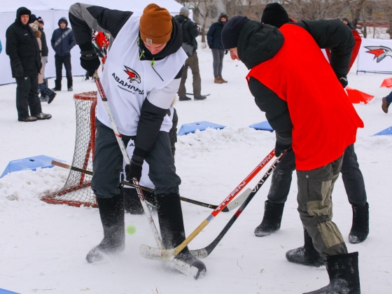 Хоккей и валенки в Омске