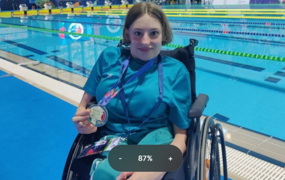 Омичка – двукратная чемпионка Европы по паралимпийскому плаванию 
