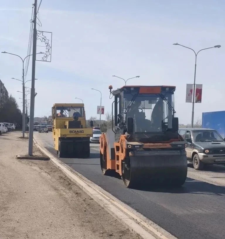 В Омске идет дорожный ремонт