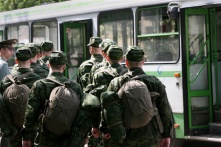 В Донбасс отправилась очередная группа мобилизованных