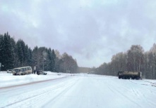 В Омской области грузовик протаранил автобус 