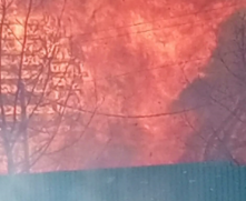 В омской деревне Окунево сгорел центр «Солеолис»