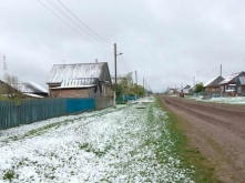 В Омской области выпал снег
