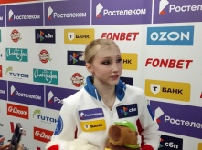 Воспитанница Евгения Плющенко расстроилась из-за проката в короткой программе чемпионата России 