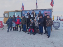 В Омской области прошли ледовые автогонки