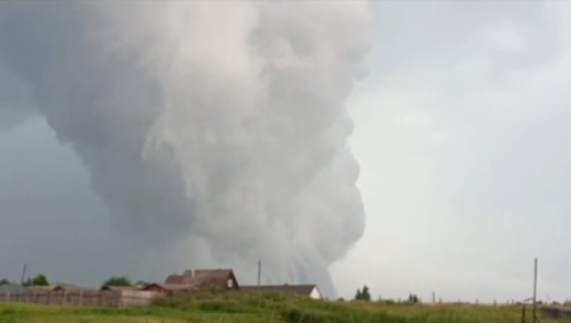 На Омск обрушился страшный ураган