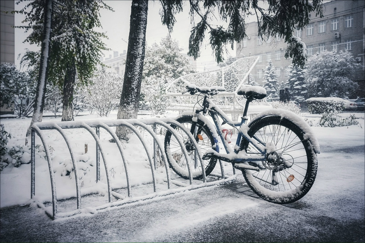 На Омск идет сильнейшая мартовская метель