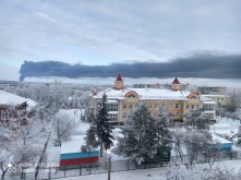 В Омске несколько часов тушили горящие склады на 2-й Солнечной