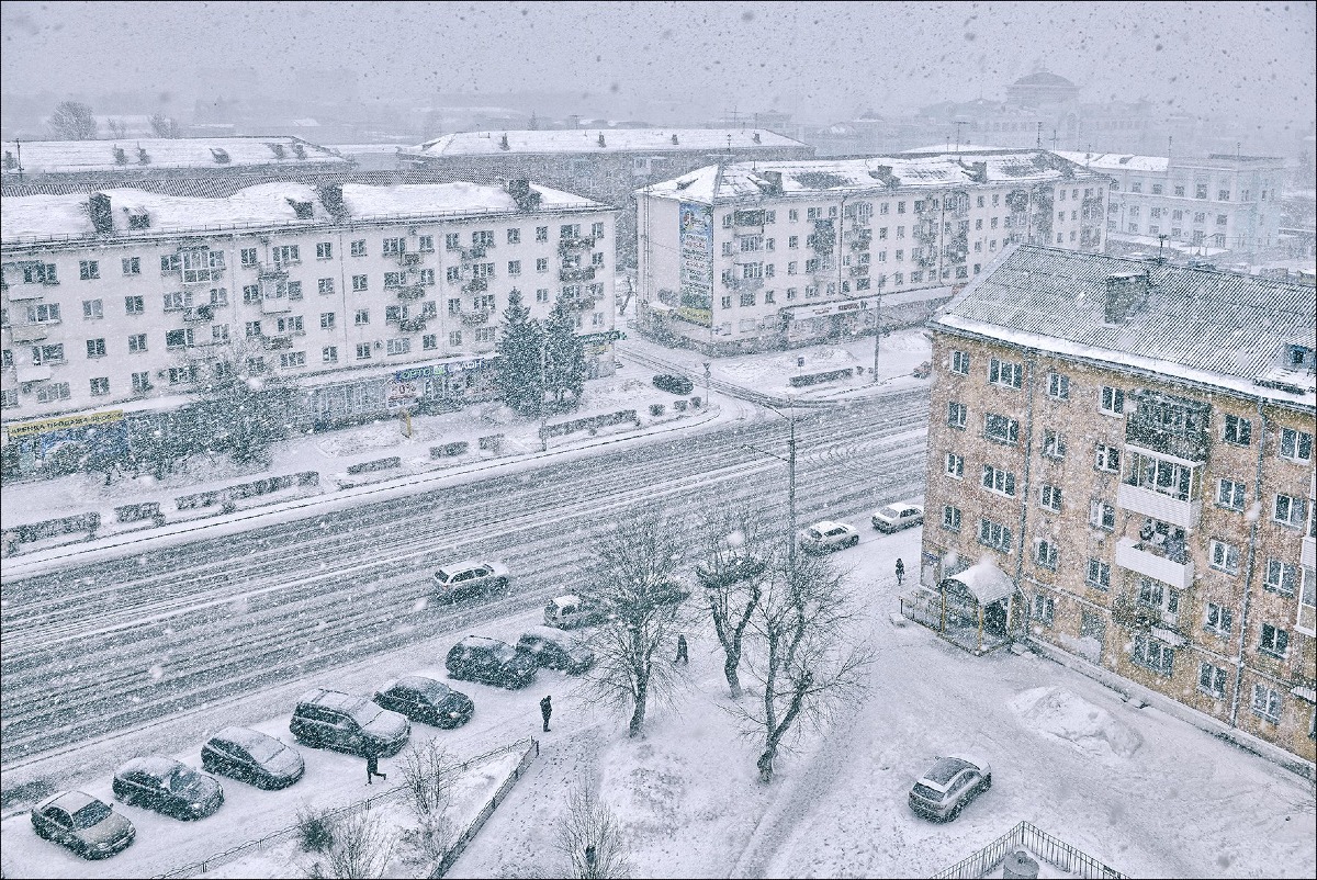 В Омск циклон принесет мокрый снег и дожди