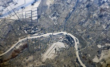 Космонавт запечатлел зимний Омск с борта МКС