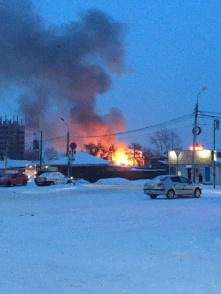 В Омске на 10 Ремесленной произошел страшный пожар