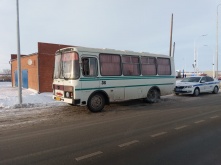Полицейские задержали пьяного водителя, который управлял рейсовым автобусом