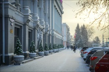 К Омску движется мощнейший циклон с потеплением и снегопадами