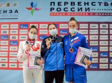 Омичи выиграли три медали первенства России по плаванию