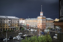 Мощный ливень обрушил на Омск четырехдневную норму осадков