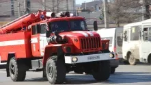 В Омске на Левобережье произошел крупный пожар