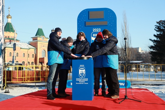 В Омске запустили часы обратного отсчета за год до МЧМ-2023 по хоккею