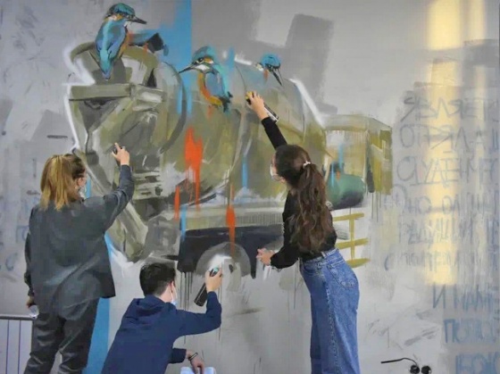 Омские студотрядовцы нарисуют граффити на тему своих рабочих профессий