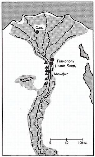 Саис в древнем Египте на западной протоке в дельте Нила.jpg